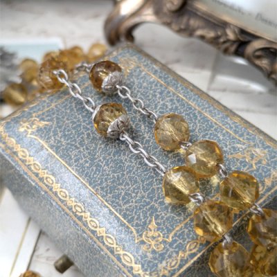 画像5: カドミウムガラスのシルバーロザリオ