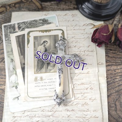 画像3: 天使装飾の大きなマザーオブパール十字架