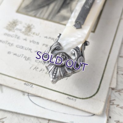 画像10: 天使装飾の大きなマザーオブパール十字架