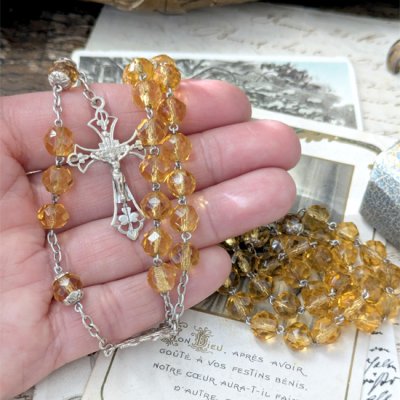 画像11: カドミウムガラスのシルバーロザリオ