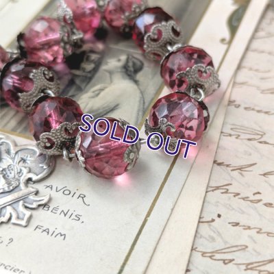 画像7: ピンクガラスのシルバーディゼンヌ