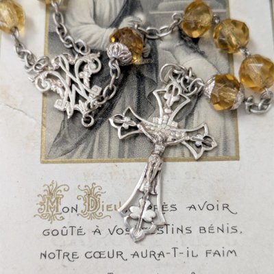 画像3: カドミウムガラスのシルバーロザリオ