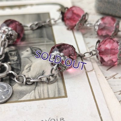 画像5: ピンクガラスのシルバーディゼンヌ