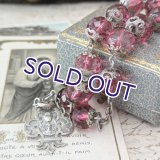 ピンクガラスのシルバーディゼンヌ