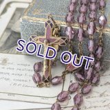 アメジストガラスのアールデコロザリオ