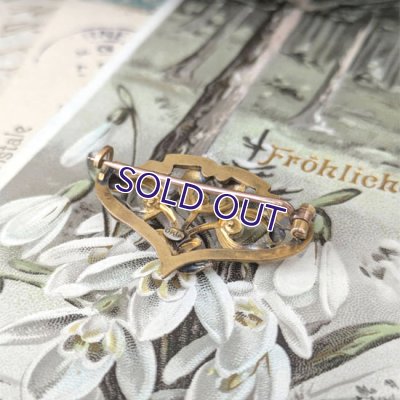 画像9: ORIA ヤドリギのゴールドブローチ