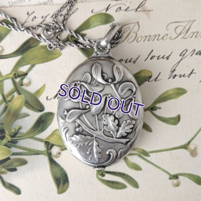 画像10: 銀製 ヤドリギのスライドミラー（チェーン付）