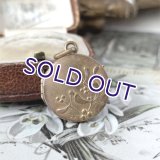 ヤドリギの小さなゴールドロケットペンダント