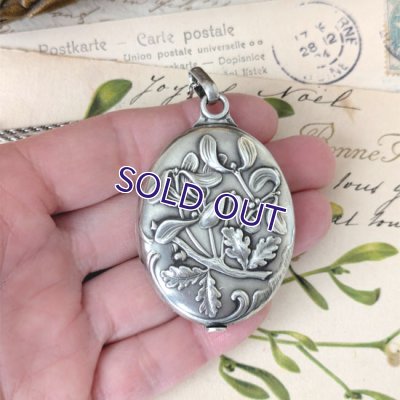 画像11: 銀製 ヤドリギのスライドミラー（チェーン付）