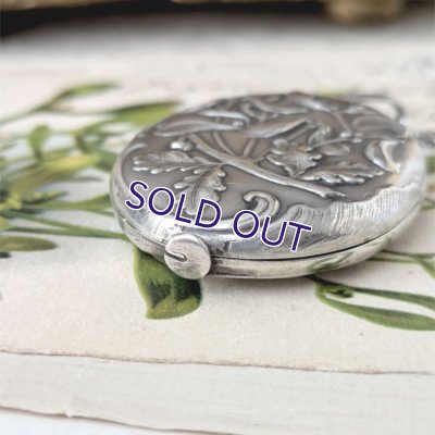 画像6: 銀製 ヤドリギのスライドミラー（チェーン付）