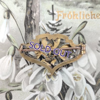 画像8: ORIA ヤドリギのゴールドブローチ