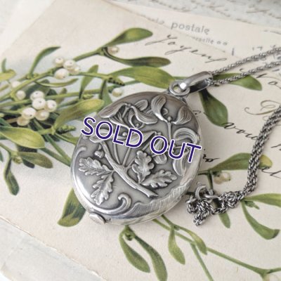 画像9: 銀製 ヤドリギのスライドミラー（チェーン付）