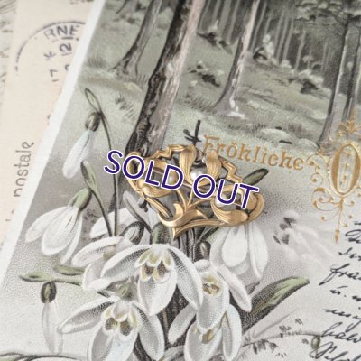 画像6: ORIA ヤドリギのゴールドブローチ