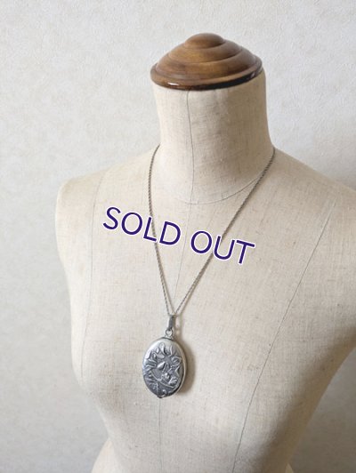 画像12: 銀製 ヤドリギのスライドミラー（チェーン付）