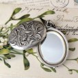 画像4: 銀製 ヤドリギのスライドミラー（チェーン付） (4)