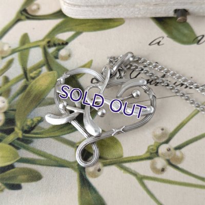 画像2: ヤドリギのノットハートペンダント（チェーン付）