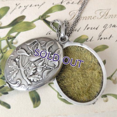 画像5: 銀製 ヤドリギのスライドミラー（チェーン付）