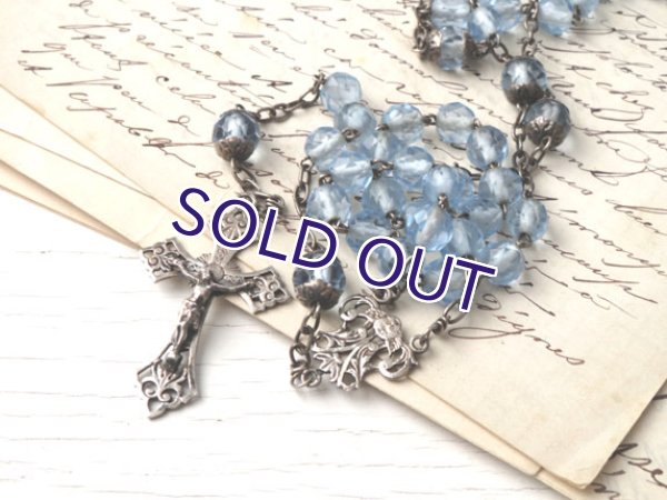 画像7: ブルーガラスのロザリオc (7)