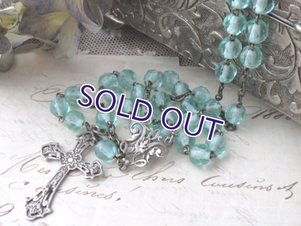 画像2: アクマリンカラーのロザリオ (2)