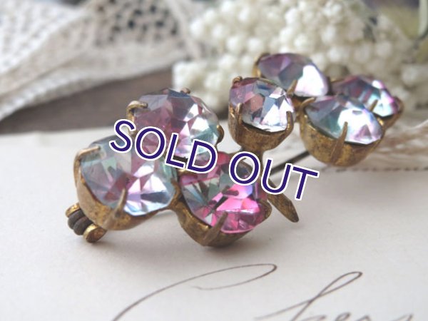 画像3: アイリスガラス クローバーブローチ (3)