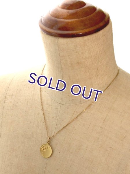 画像8: スズランのゴールドペンダント (8)