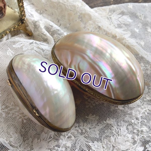 画像2: マザーオブパールのロザリオケースセット (2)