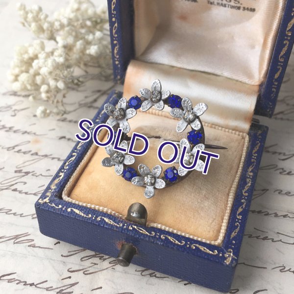 画像5: ブルーのメタルブローチセット (5)