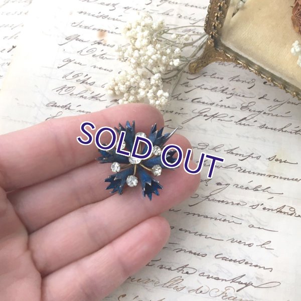 画像14: ブルーのメタルブローチセット (14)