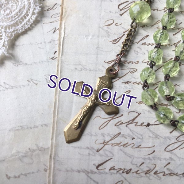 画像6: ウランガラスのロザリオf (6)