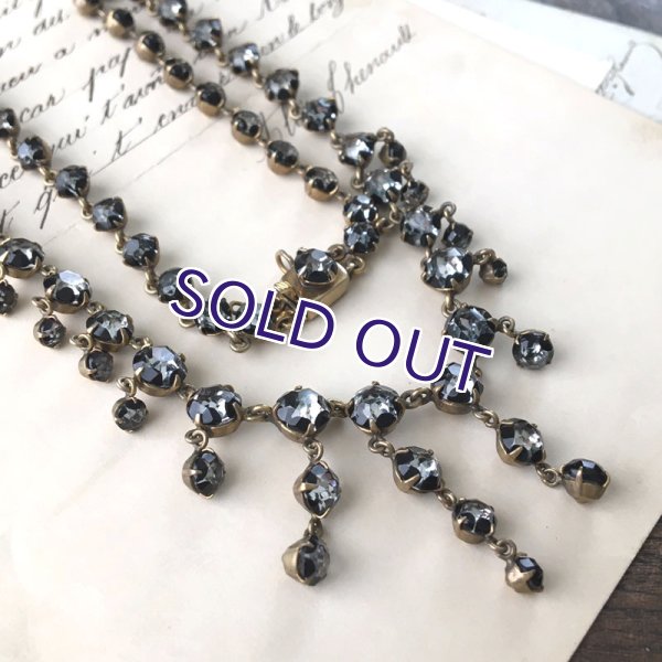 画像6: ベルリンガラスのシャンデリアネックレス (6)