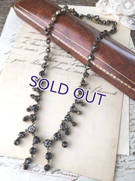 画像13: ベルリンガラスのシャンデリアネックレス (13)