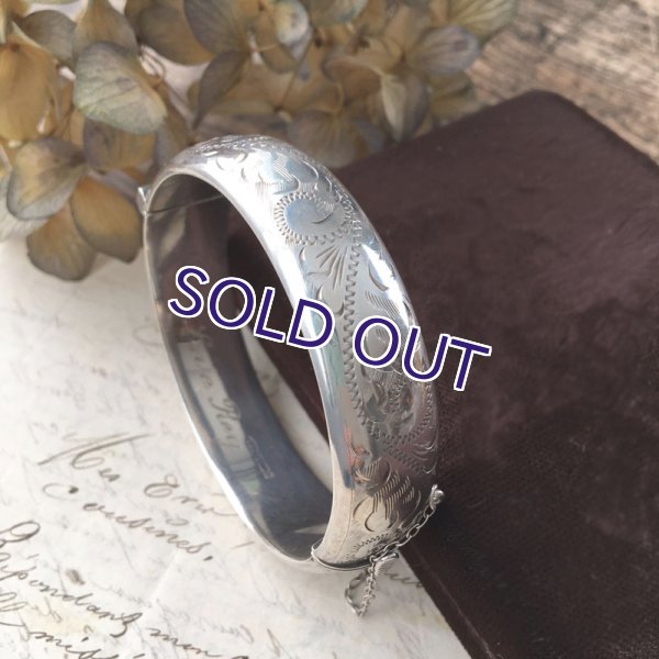 画像2: イギリス製シルバーバングル (2)