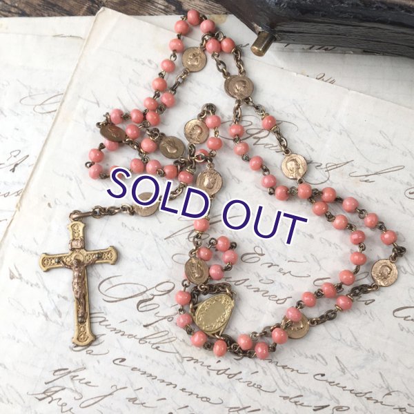 画像2: 珊瑚のゴールドロザリオ (2)