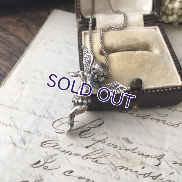 画像3: 天使のシルバーペンダントチャーム (3)