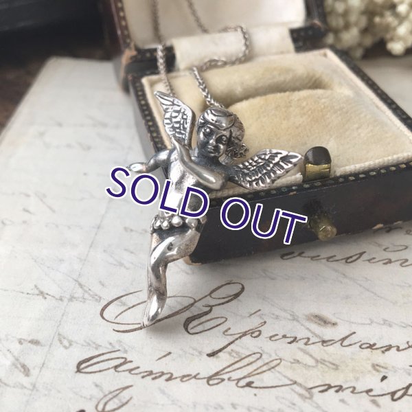 画像5: 天使のシルバーペンダントチャーム (5)