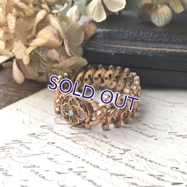 画像2: オパールのアコーディオンブレスレット (2)