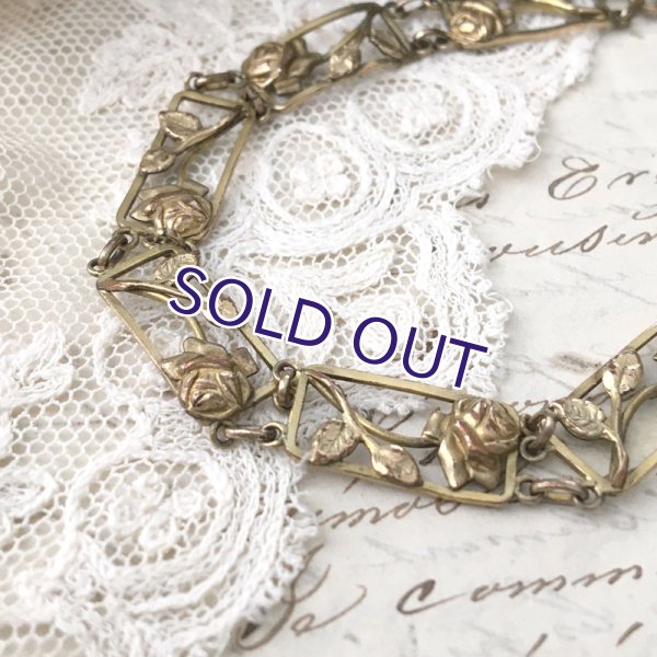 画像3: バラのゴールドブレスレット (3)