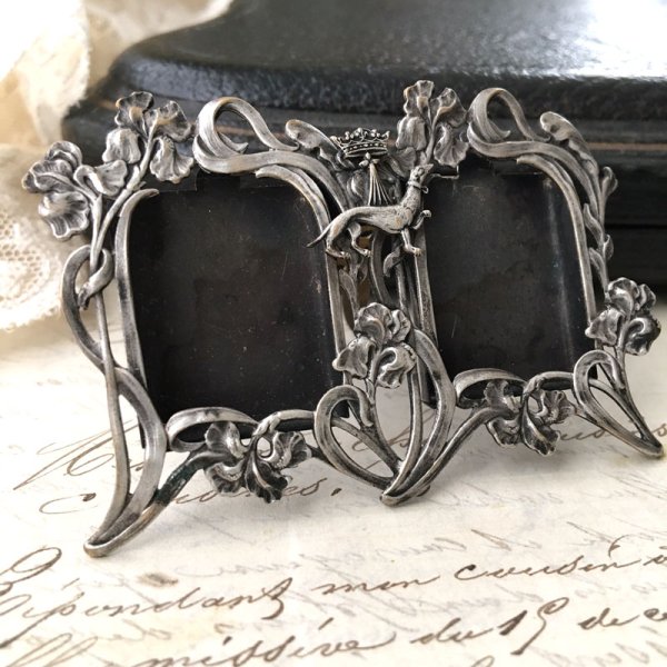 画像4: エルミン紋章のアールヌーボーフォトスタンド (4)