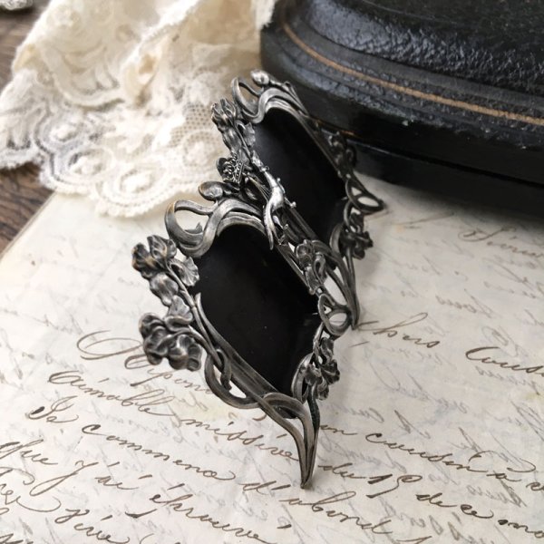 画像7: エルミン紋章のアールヌーボーフォトスタンド (7)