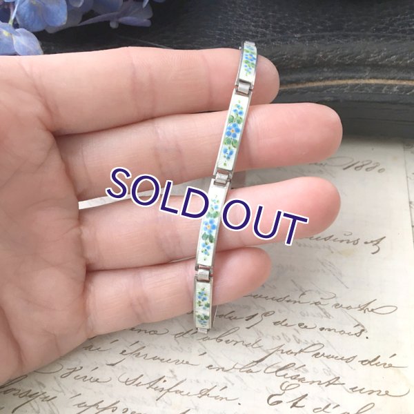 画像8: エナメルの勿忘草ブレスレット (8)