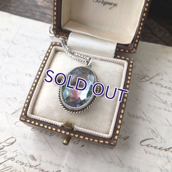 画像3: アイリスガラスのペンダントJ（オーバル） (3)