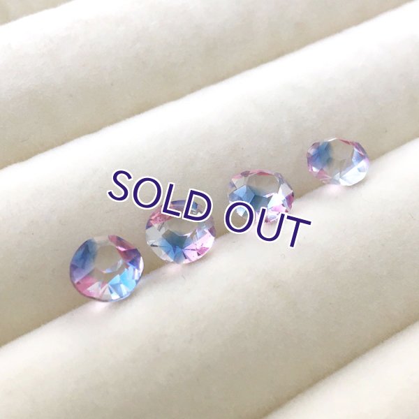 画像3: トリコロールアイリスガラス　ラウンドバックフォイル無（6.8mm） (3)