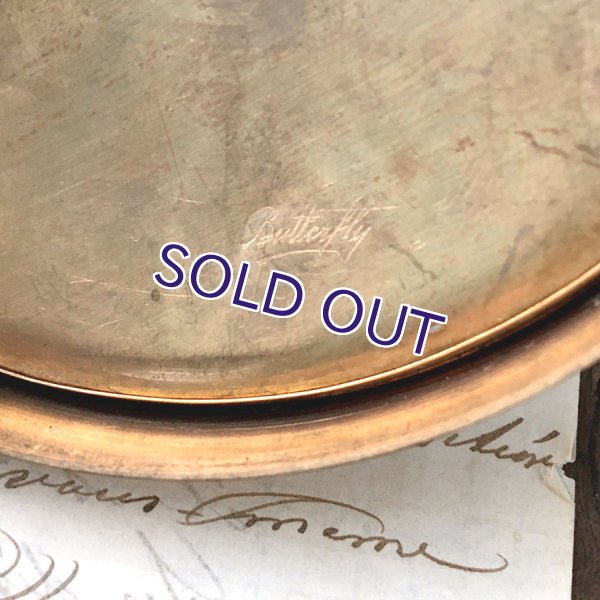 画像10: アールデコ様式のモルフォ蝶パウダーケース (10)