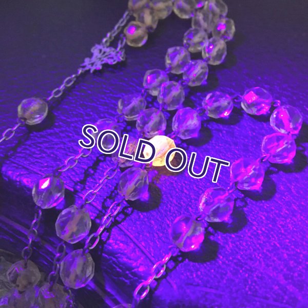 画像7: イエローガラスのシルバーロザリオ (7)