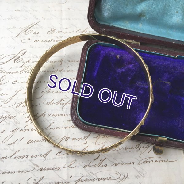 画像6: バラ模様のゴールドバングル (6)