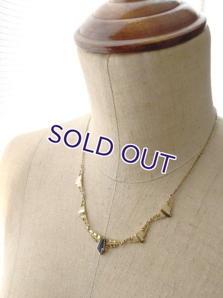 画像8: アールデコ様式のゴールドネックレス (8)