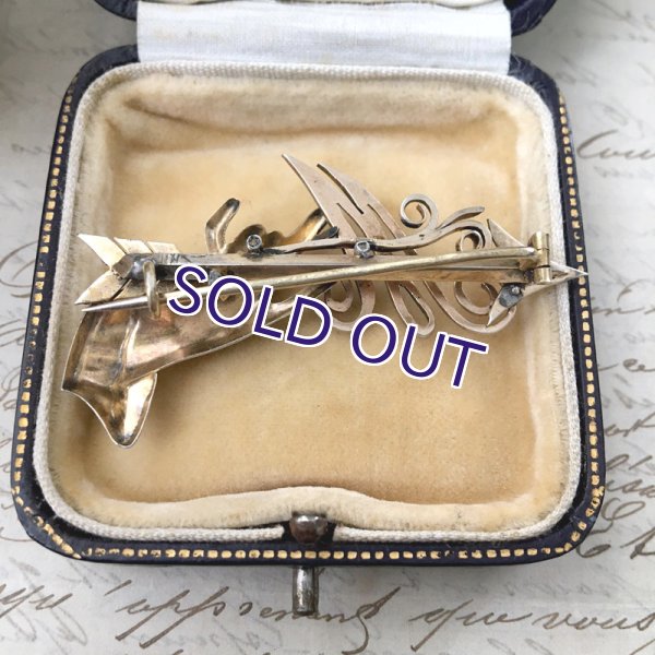 画像7: Mとアローのハンドブローチ (7)