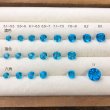 画像6: アンティークブルーガラスストーン クッション 薄色 約10mm (6)