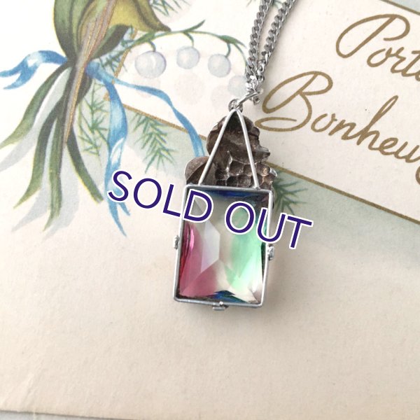 画像5: スクエアアイリスガラスの葡萄ペンダント (5)