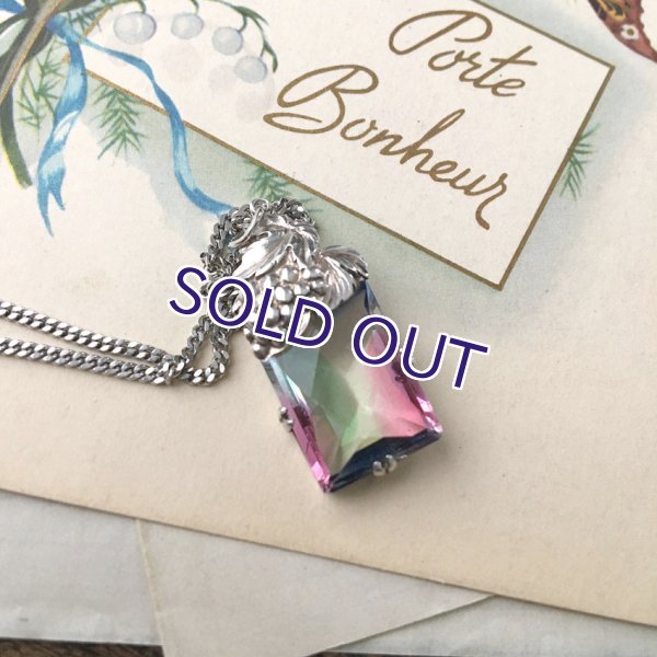 画像4: スクエアアイリスガラスの葡萄ペンダント (4)